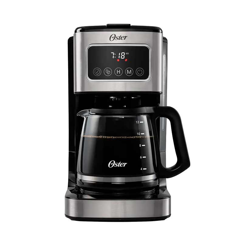 Cafetera Oster BVSTDC4403 con Pantalla Táctil 12 Tazas Gris