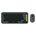 Teclado y Mouse Inalámbrico Bluetooth Logitech POP Icon Negro Verde Español