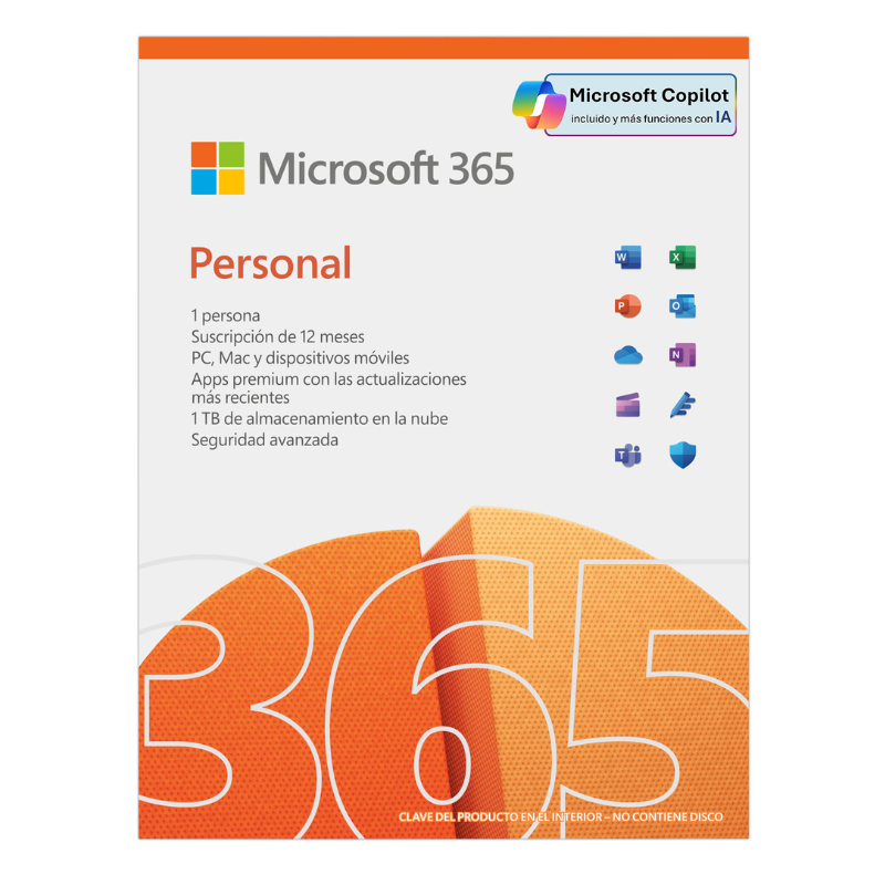 Licencia de Microsoft 365 Personal ESD 1 Año ***FISICA*** - *Promo Venta en Bundle*