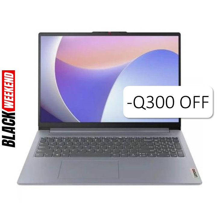 Laptop Lenovo Ideapad Slim 3i 15.6" i3-N305 8GB RAM 256GB SSD W11 Home Gris Inglés