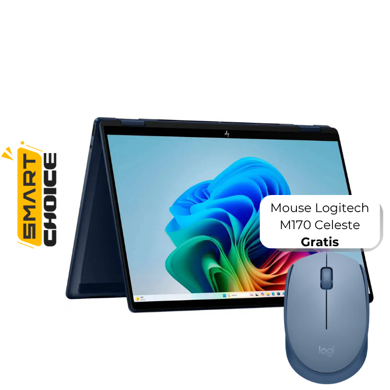 Laptop HP OmniBook Ultra Flip 14-fm0023dx 14" Touchscreen Intel Core Ultra 7 256V 16GB RAM 1TB SSD Intel Arc 140V W11 Home Azul Teclado Ingles