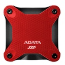 Unidad SSD Externa 1TB ADATA SD620 USB 3.2 550 MB/s Rojo