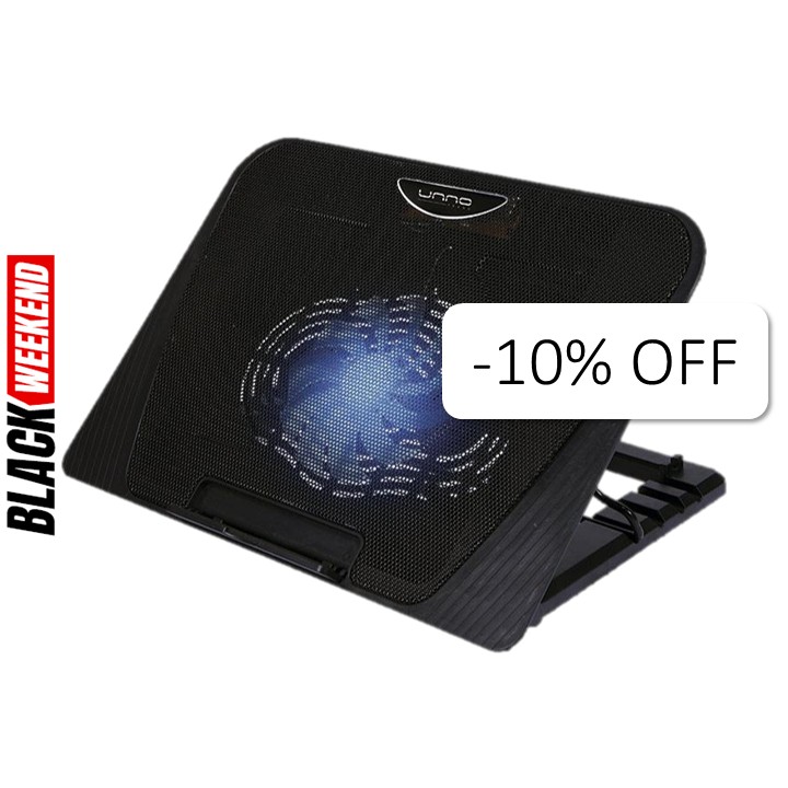 Base de Enfriamiento Unno Tekno para Laptop 17" 5 Niveles de Altura