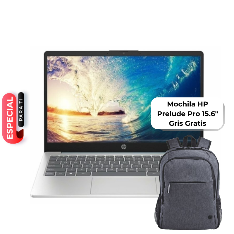 Laptop HP 15‑fc0250la 15.6" AMD Ryzen 5 7520U 8GB RAM 512GB SSD AMD Radeon 610M W11 Home Azul Teclado Español + Mochila HP Gratis
