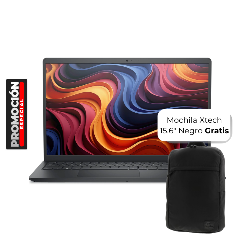 Laptop Dell DC15255 15.6" AMD Ryzen 7 7730U 16GB RAM 1TB SSD W11 Home Teclado Español