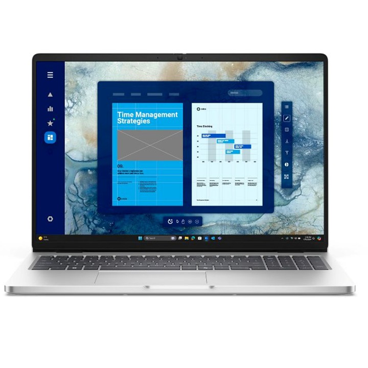 Laptop Dell Pro PC16250 16" Intel Core Ultra 7 255U 16GB RAM 512GB SSD Intel Graphics W11 Pro Plateada Teclado Español