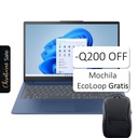 Laptop Lenovo IdeaPad Slim 3 15.6" Ryzen 5 7520U 8GB RAM 512GB SSD Azul Escarcha Windows 11 Home Teclado Español