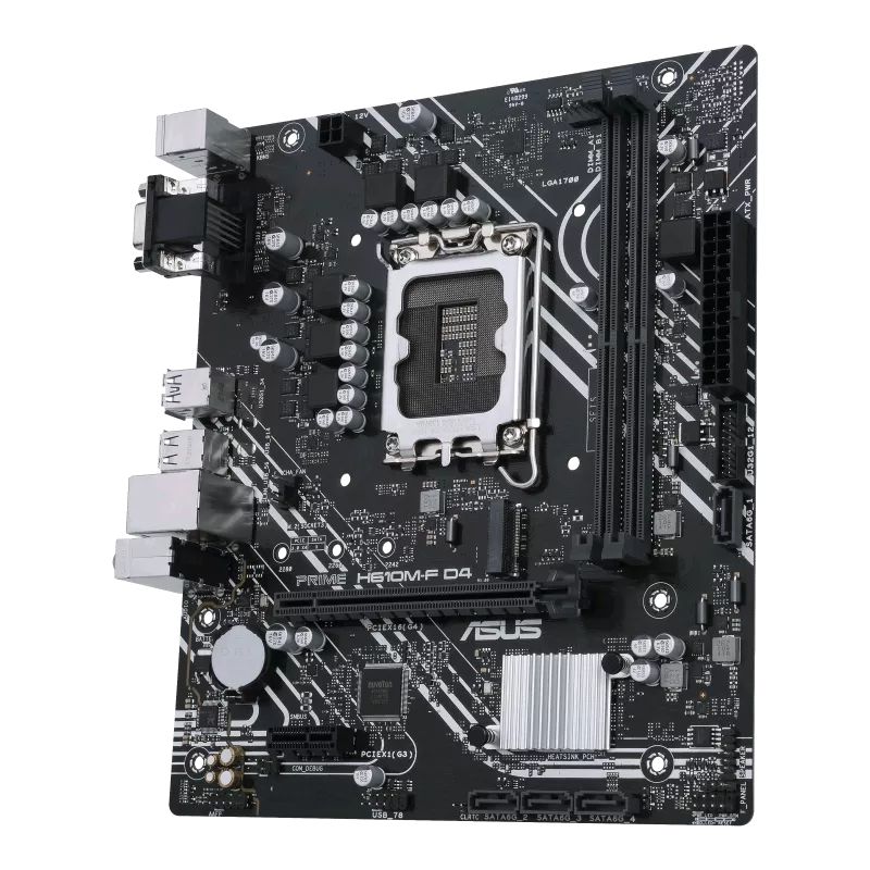 Motherboard ASUS PRIME H610M-F D4 Socket LGA1700 14th, 13th y 12th Gen 2xDDR4 mATX