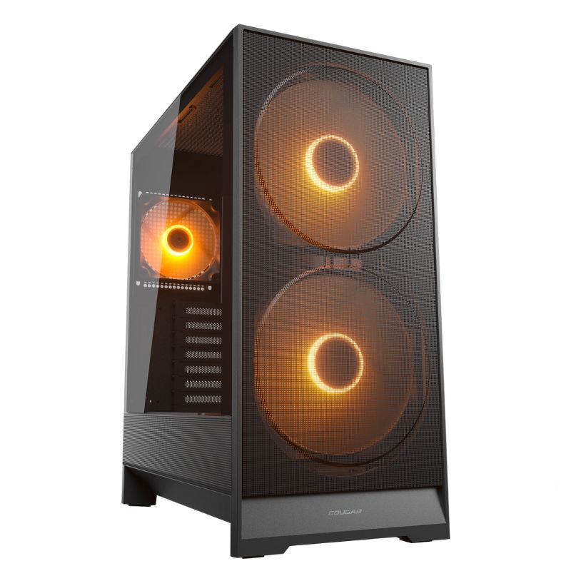 Case Gaming Cougar AirFace 180 Media Torre ATX Negro (Sin Fuente)