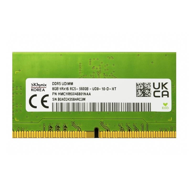 Memoria RAM DDR5 DIMM 8GB SK Hynix 5600MHz 1Rx16 AA PC5