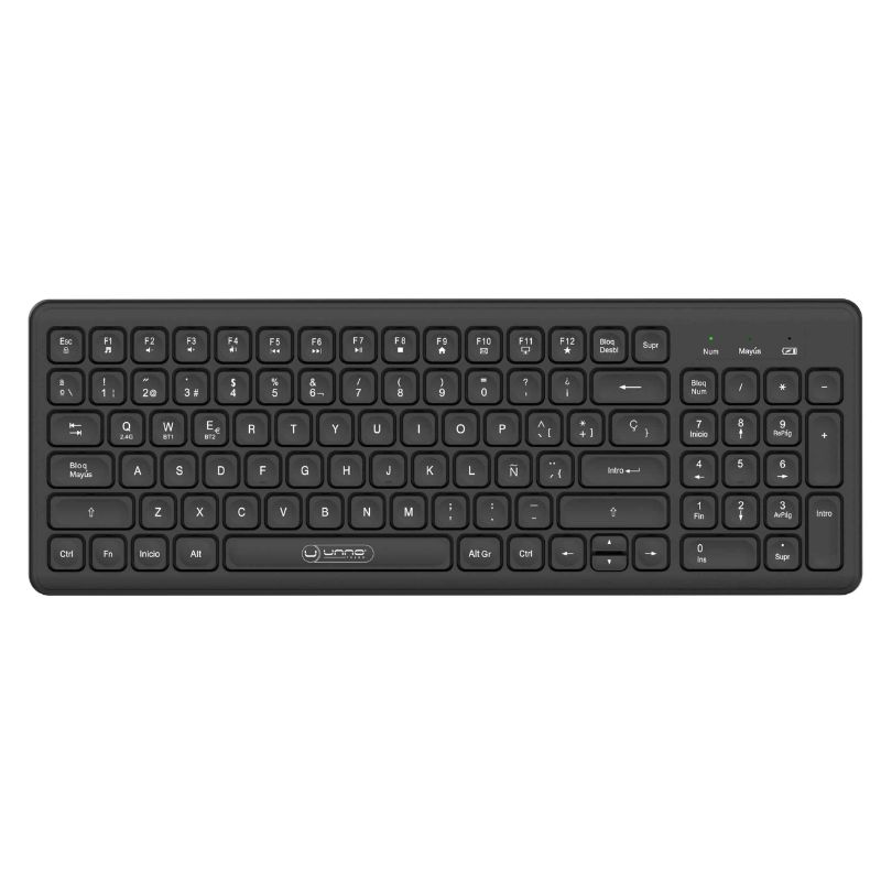 Teclado Inalámbrico Unno Tekno KeyPro Negro Español