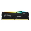 Memoria RAM DDR5 DIMM 32GB Kingston Fury Beast RGB Disipador 5600MHz CL40