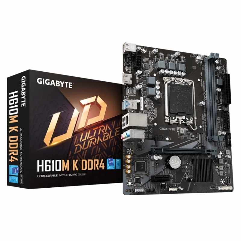 Motherboard Gigabyte H610M K DDR4 Socket LGA1700 12th, 13th y 14th Gen 2xDDR4 Micro-ATX