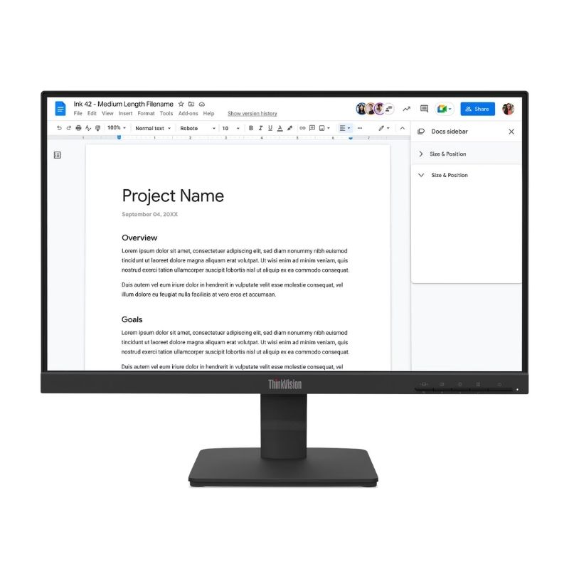 Monitor 21.5" Lenovo ThinkVision S22-4e 1920x1080 100Hz IPS HDMI VGA Negro
