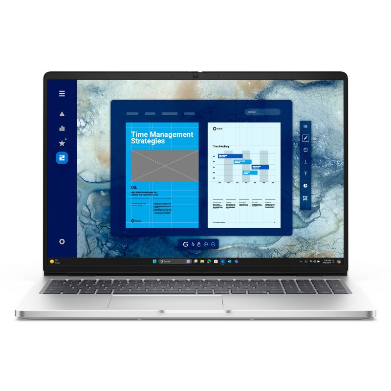 Laptop Dell Pro PC16250 16" Intel Core Ultra 7 255U 32GB RAM 1TB SSD Intel Graphics W11 Pro Plateada Teclado Español