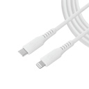 Cable USB-C a Lightning Unno Tekno CB4077WT 1.5 metros blanco