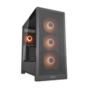 Case Gaming Cougar MX230 RGB Media Torre ATX Negro (Sin Fuente)