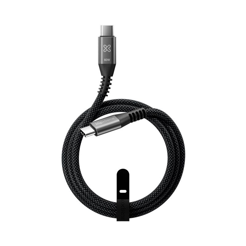 Cable USB-C a USB-C Klip Xtreme KAC-250-3FT 1 Metro Negro