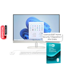 Computadora AIO HP 27-cr0270la 27" AMD Ryzen 7 7730U 8GB RAM 512GB SSD AMD Radeon Graphics W11 Home Blanco Teclado Español