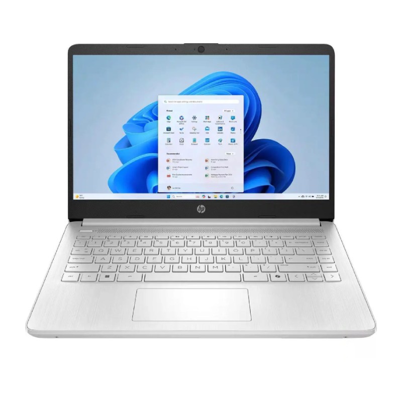 Laptop HP 14-dq6104dx 14" Intel Celeron N150 4GB RAM 128GB UFS W11S Home Lavanda Teclado Inglés