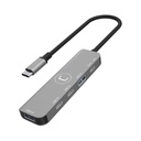 Hub Unno Tekno 4 Puertos HB1012GY USB-C 3.0 Gris