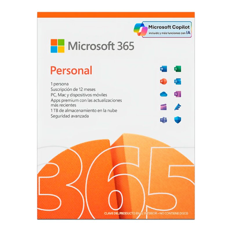 Licencia de Microsoft 365 Personal ESD 1 Año ***FISICA***