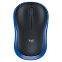 Mouse Inalámbrico Logitech M185 1000DPI Negro Con Azul