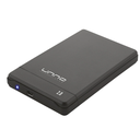 Enclosure 2.5" Unno Tekno SATA a USB 2.0 Negro