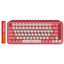 Teclado Mecánico Inalámbrico Logitech POP Heartbreaker Fucsia-Rosado Español Open Box