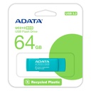 Memoria USB ADATA 64GB UC310 ECO 3.2 Celeste