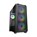 Case Gaming Cougar MX600 AIR Media Torre ATX Negro (Sin Fuente)